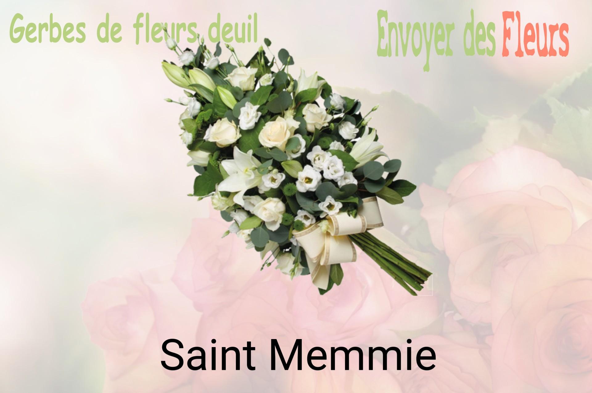 Gerbe de fleurs de deuil livrée à Saint-Memmie